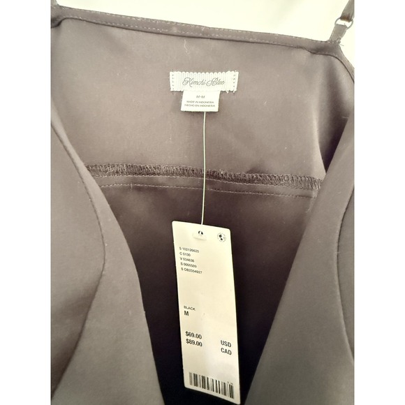 Kimchi Blue Women's Medium Black Fit & Flare Satin Mini Dress NWT UO - Picture 6 of 9